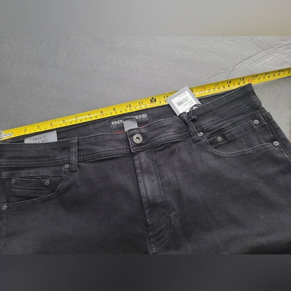 NWT Free Planet Stretch Black Denim Men's Shorts Sz.36 - Picture 7 of 10